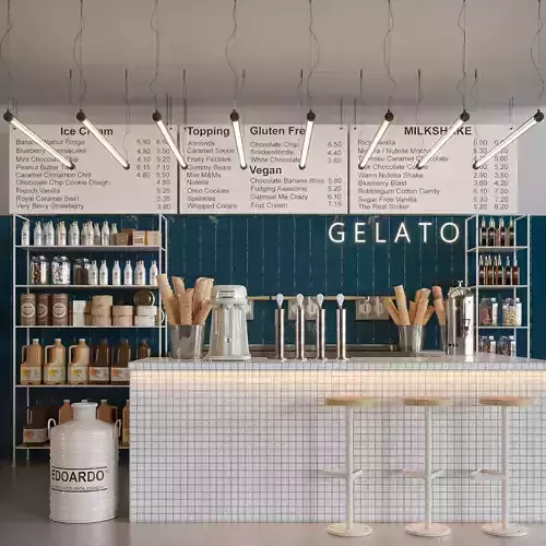 Ice cream bar Gelato 3D model
