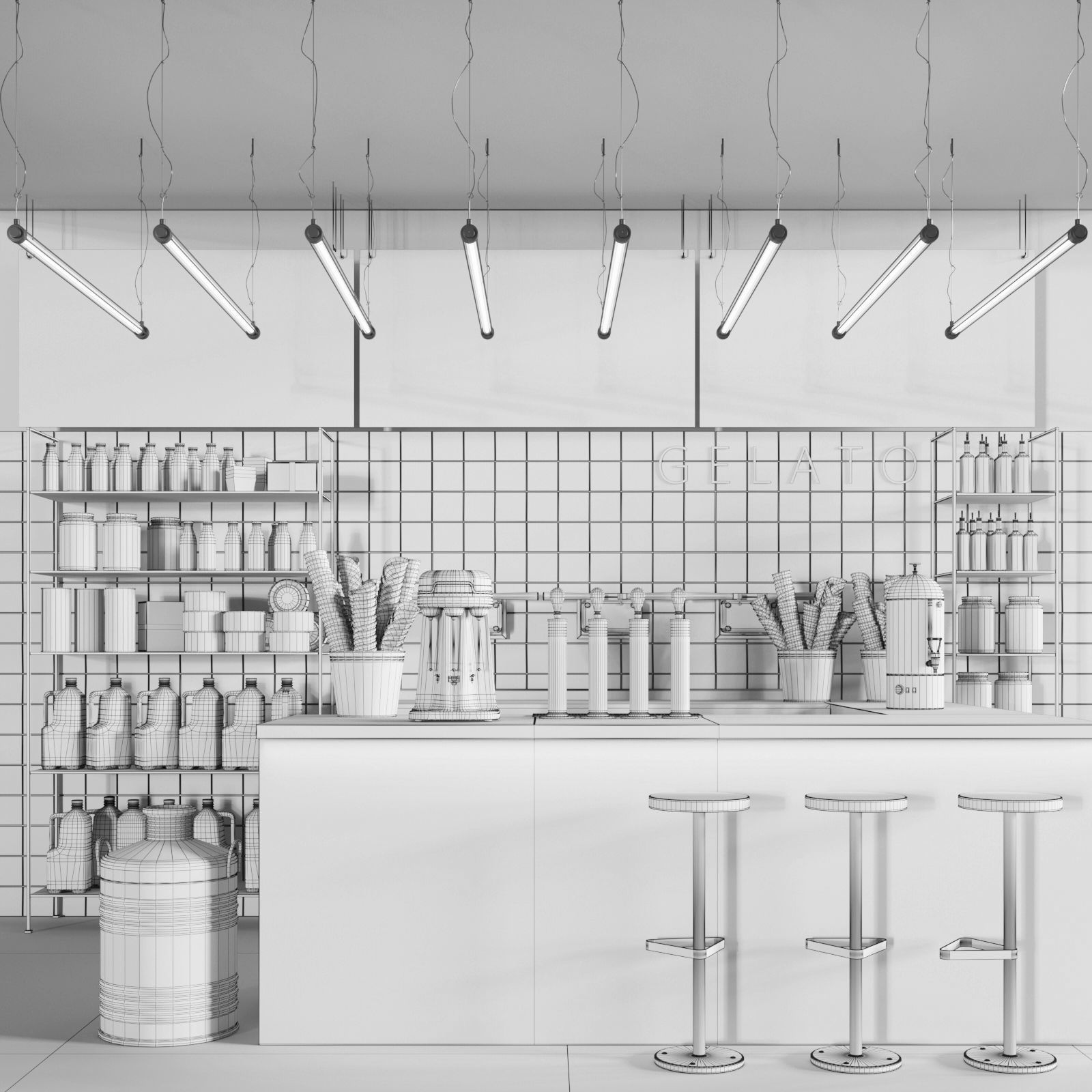 Ice cream bar Gelato 3D model_6