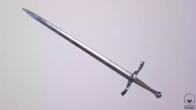 The Medieval Longsword v2 LOW POLY