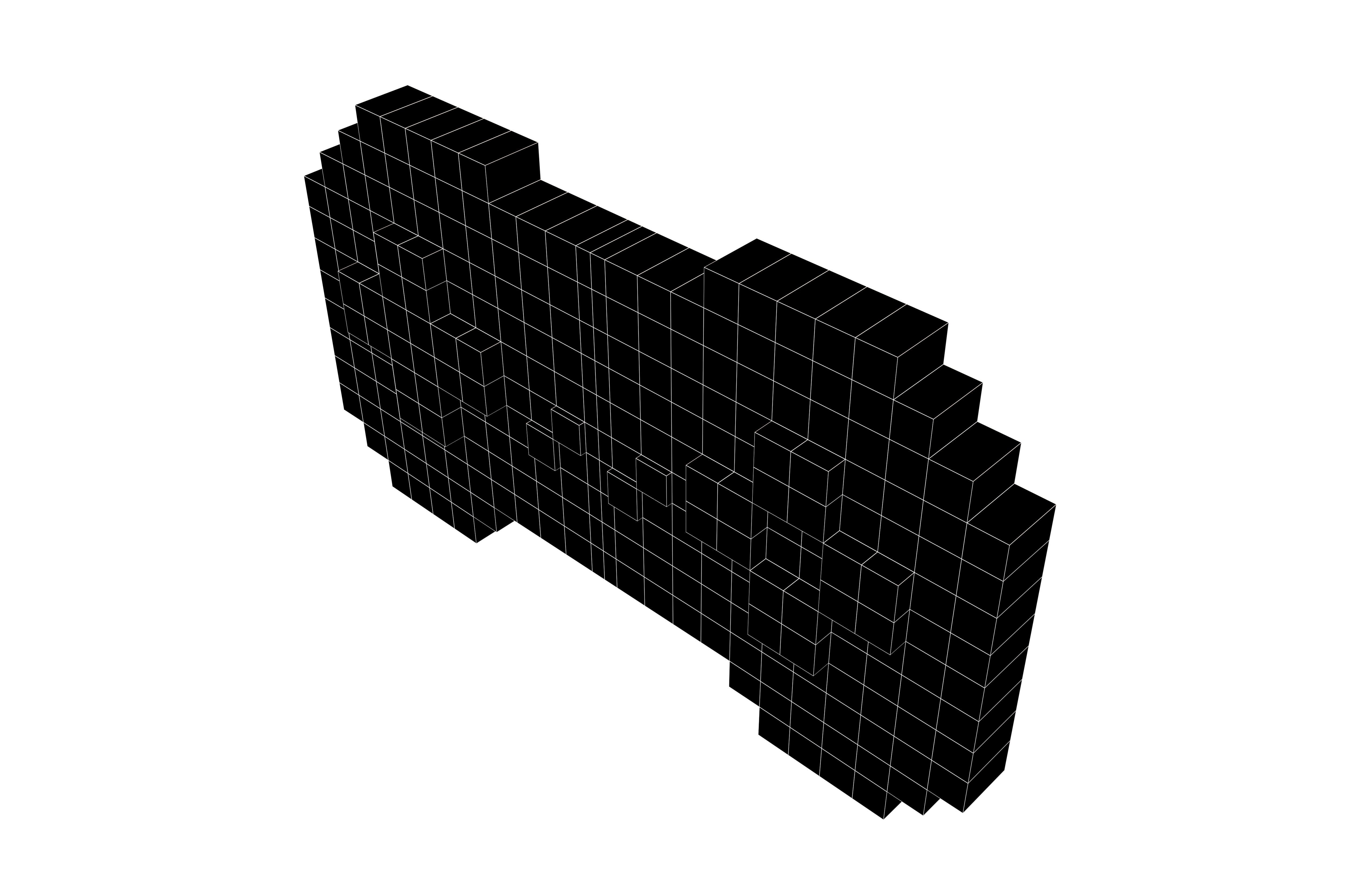 Pixel Game Controller v2 001 Low-poly 3D model_6