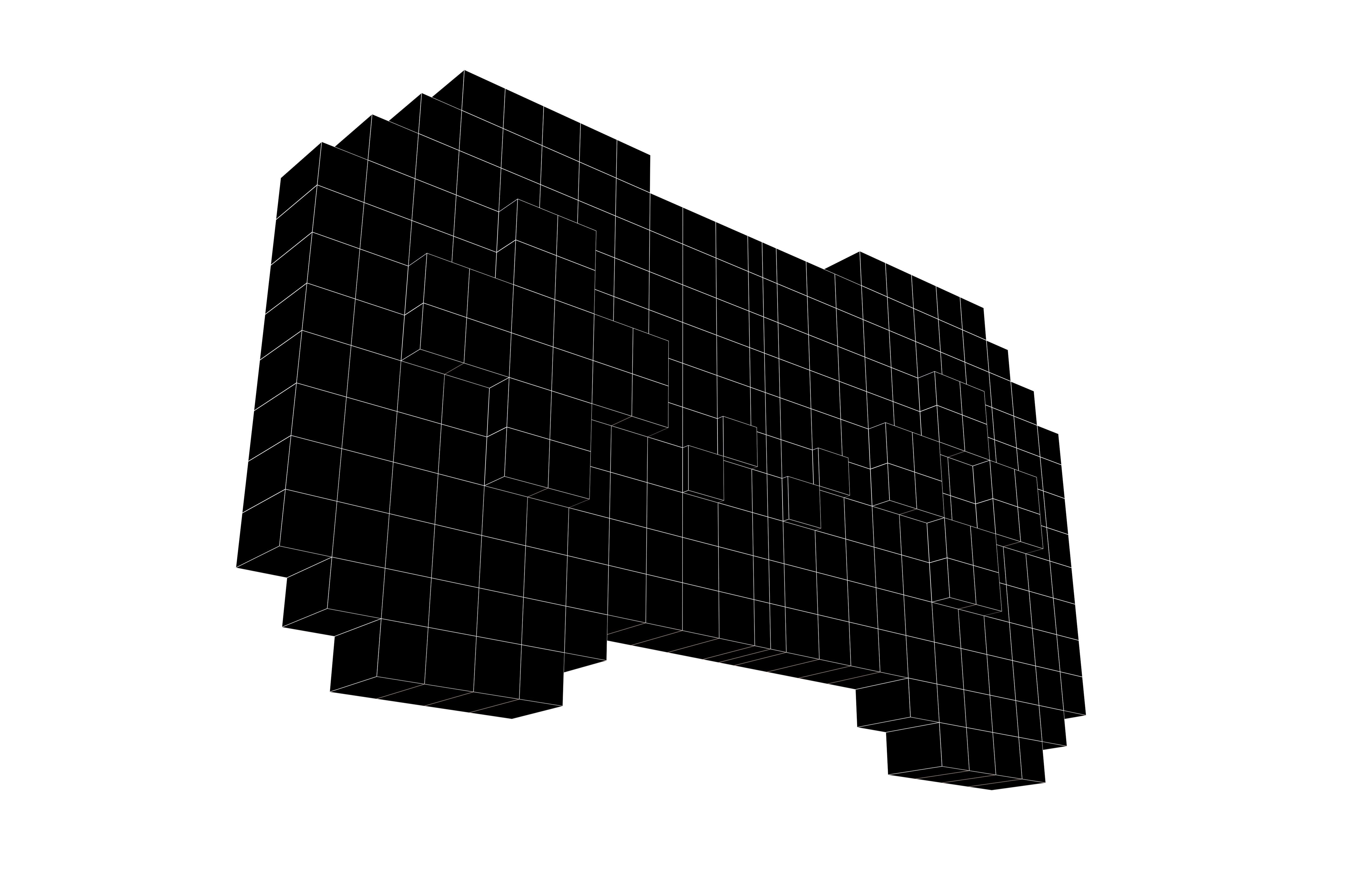 Pixel Game Controller v2 001 Low-poly 3D model_7