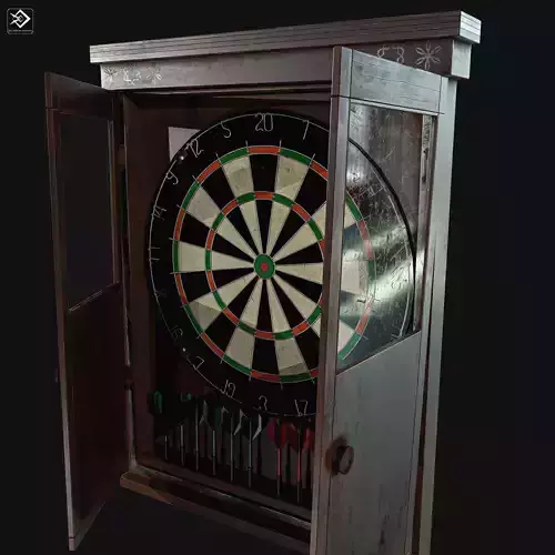 Dartboard Pack  Low-poly 3D model