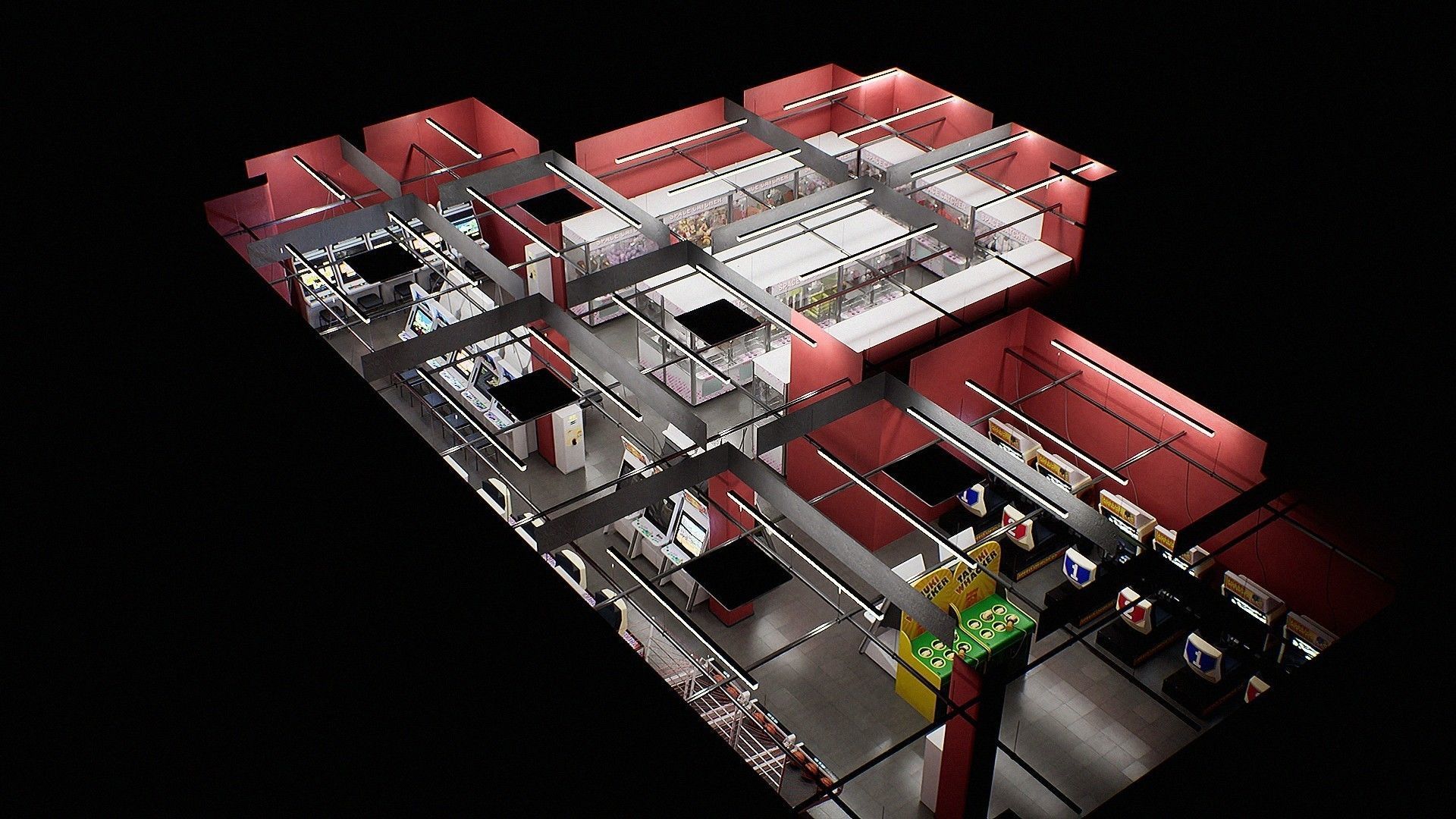 Japanese Arcade - Environment and Prop Pack Low-poly 3D model_20