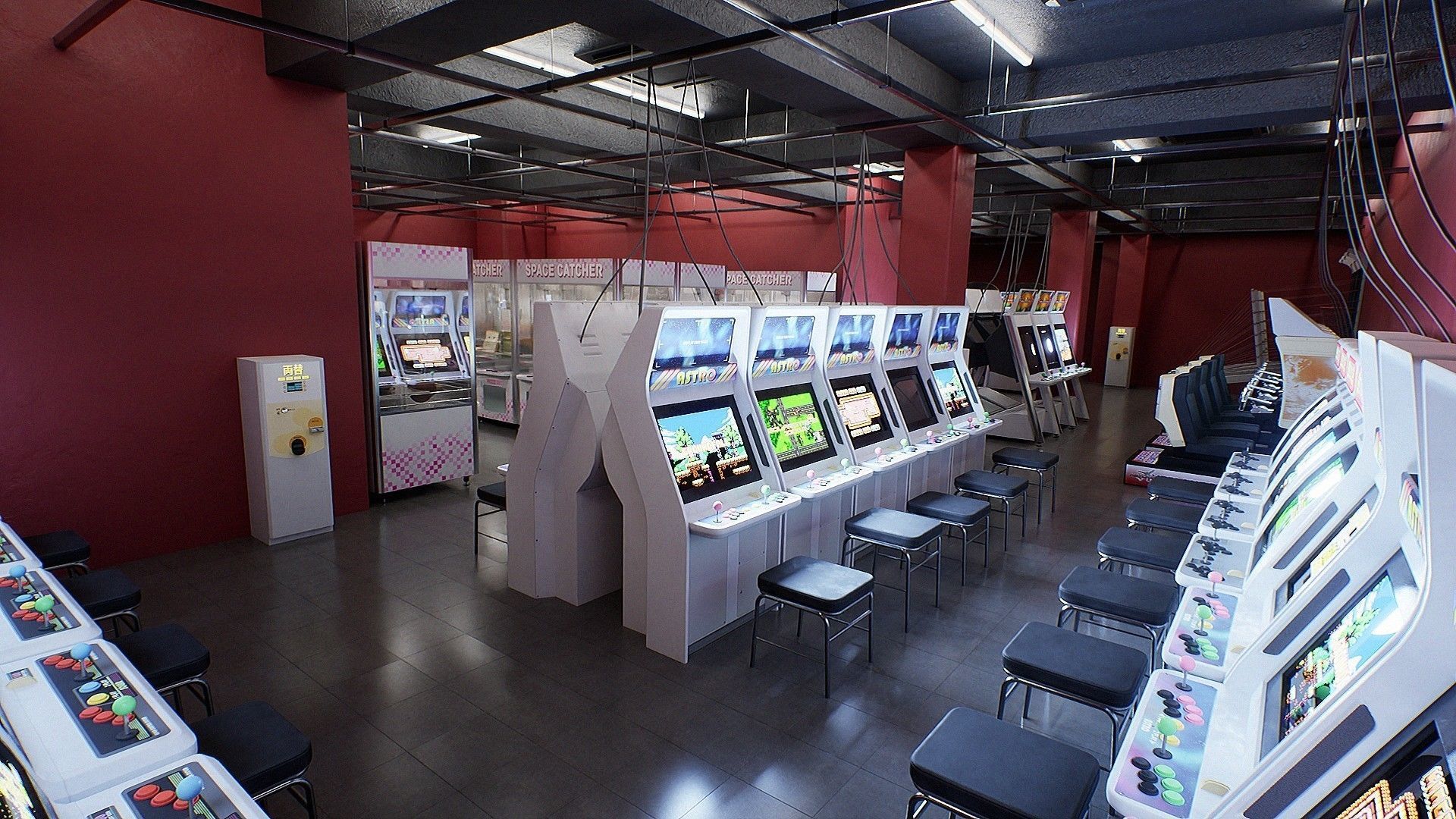 Japanese Arcade - Environment and Prop Pack Low-poly 3D model_4