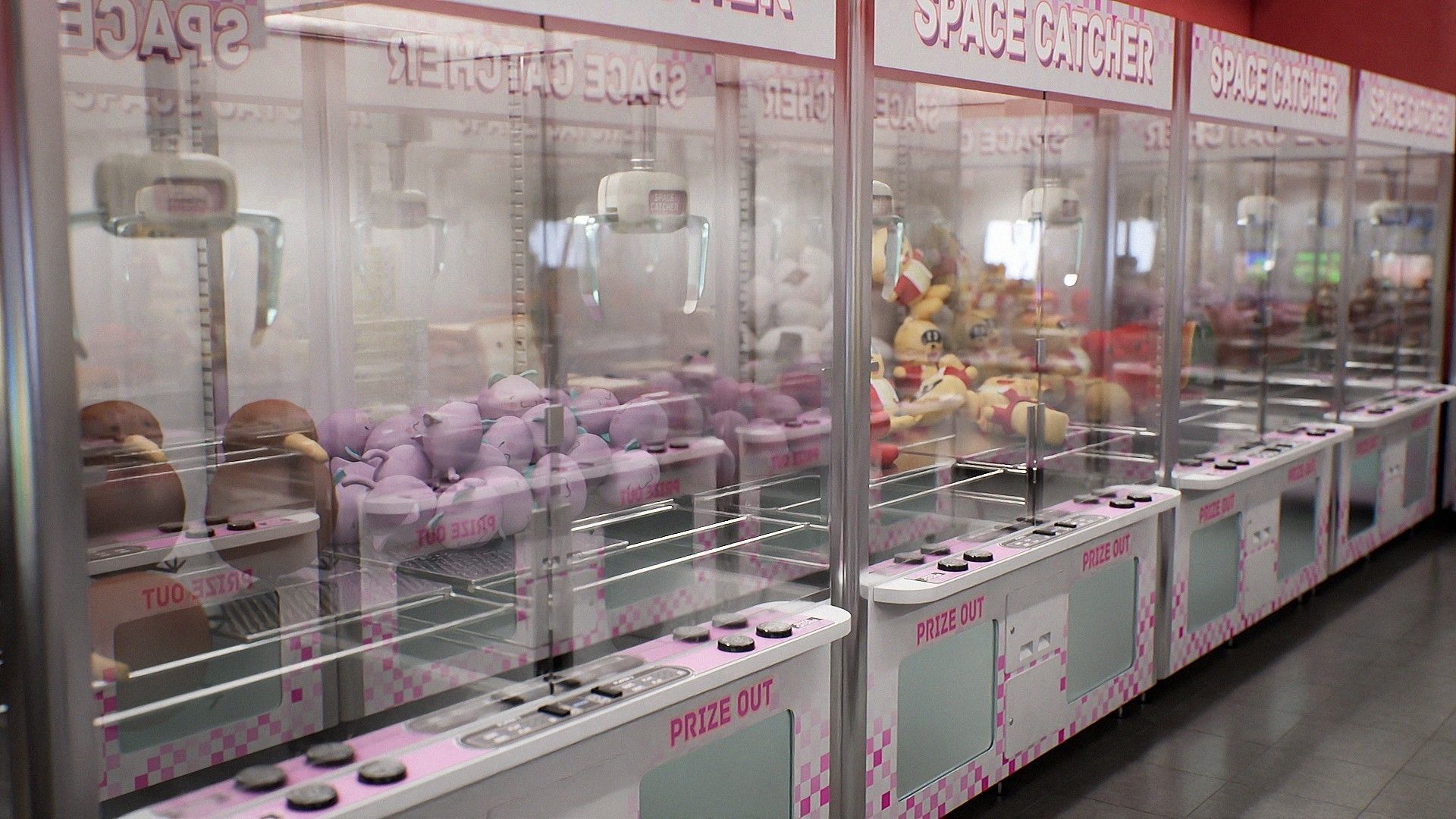 Japanese Arcade - Environment and Prop Pack Low-poly 3D model_17