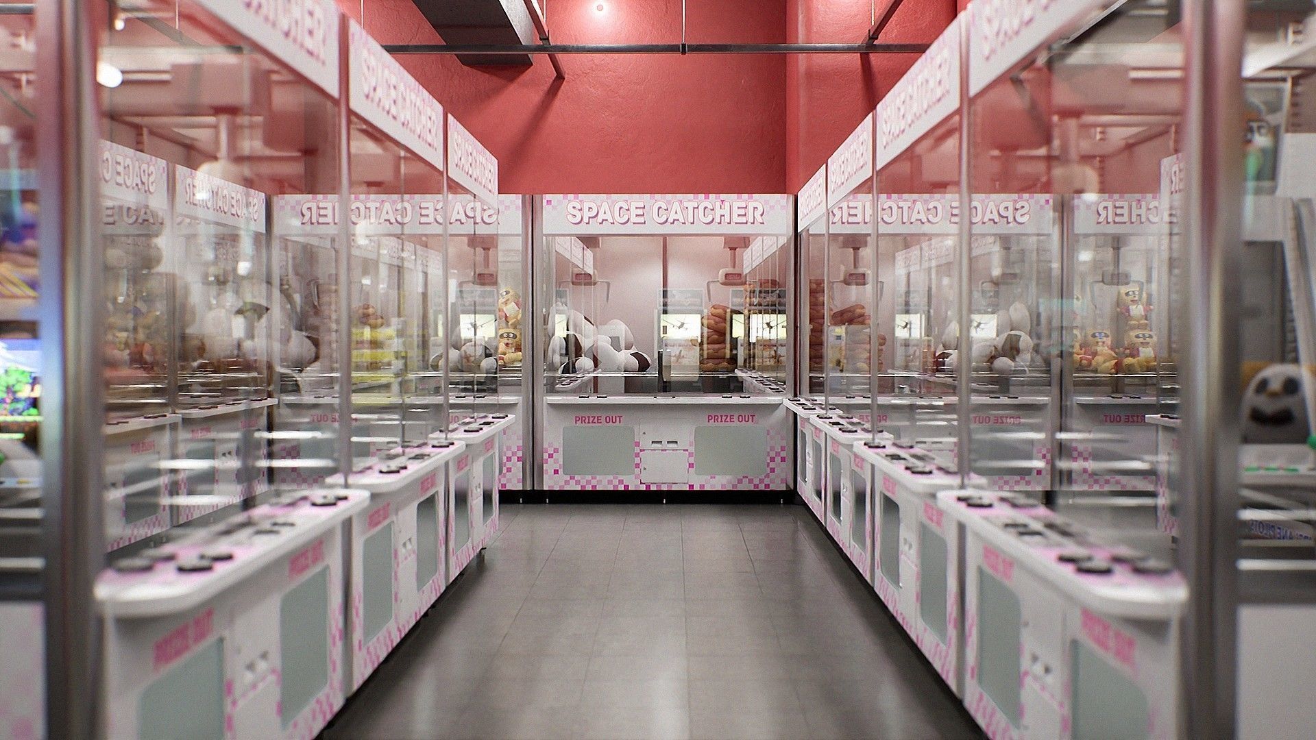 Japanese Arcade - Environment and Prop Pack Low-poly 3D model_7