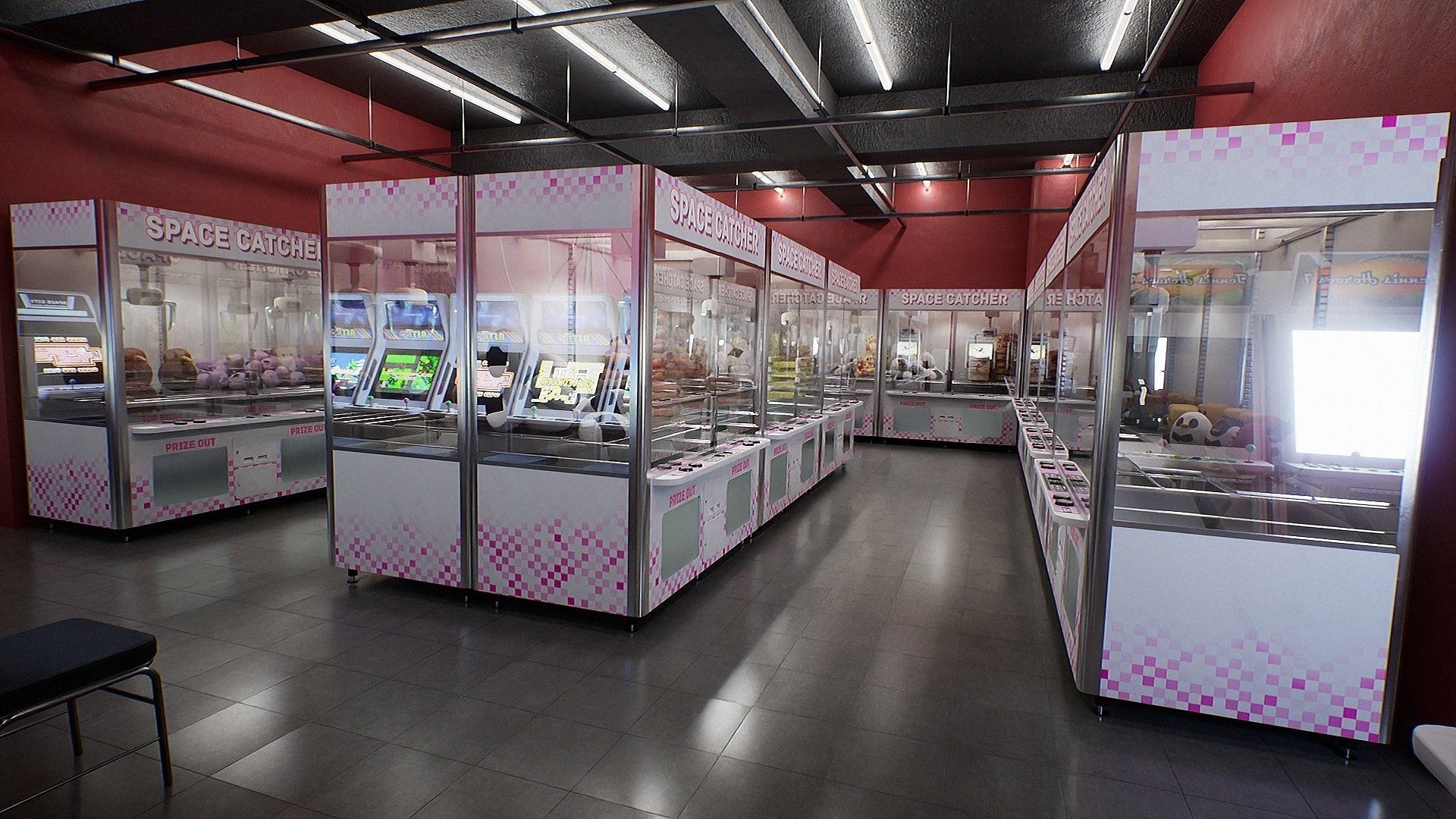 Japanese Arcade - Environment and Prop Pack Low-poly 3D model_5