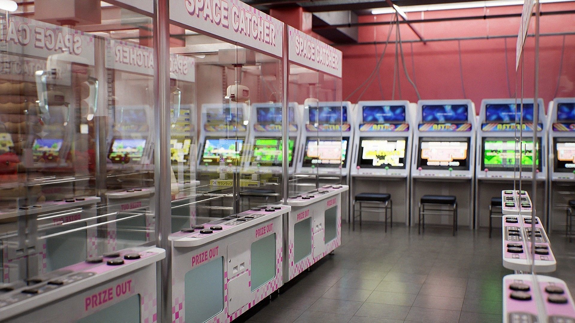 Japanese Arcade - Environment and Prop Pack Low-poly 3D model_19