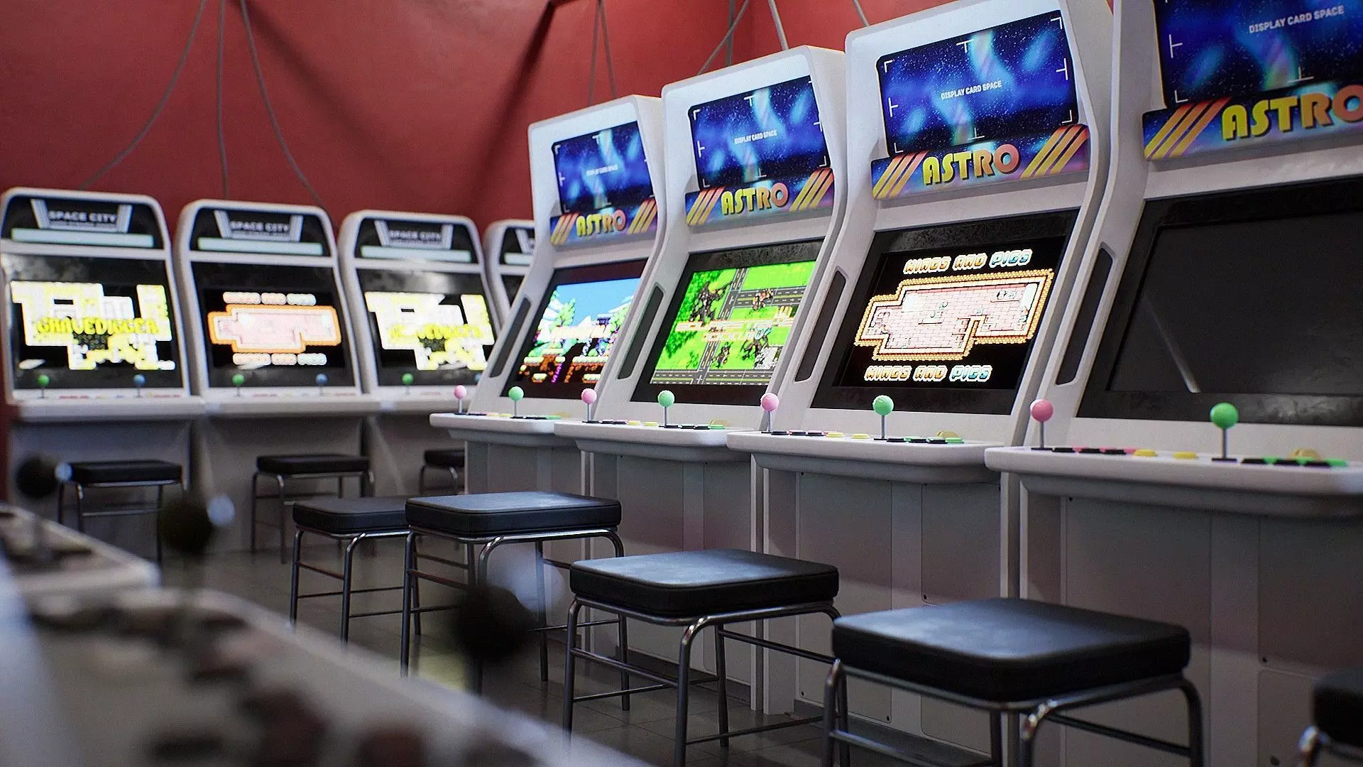 Japanese Arcade - Environment and Prop Pack Low-poly 3D model_0