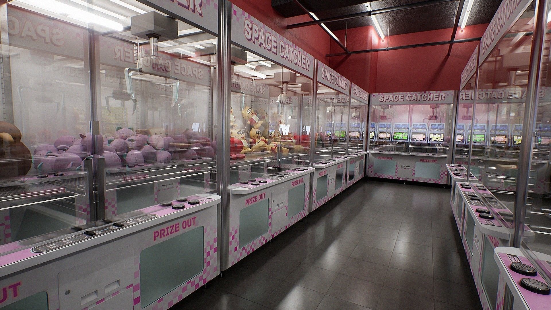 Japanese Arcade - Environment and Prop Pack Low-poly 3D model_6