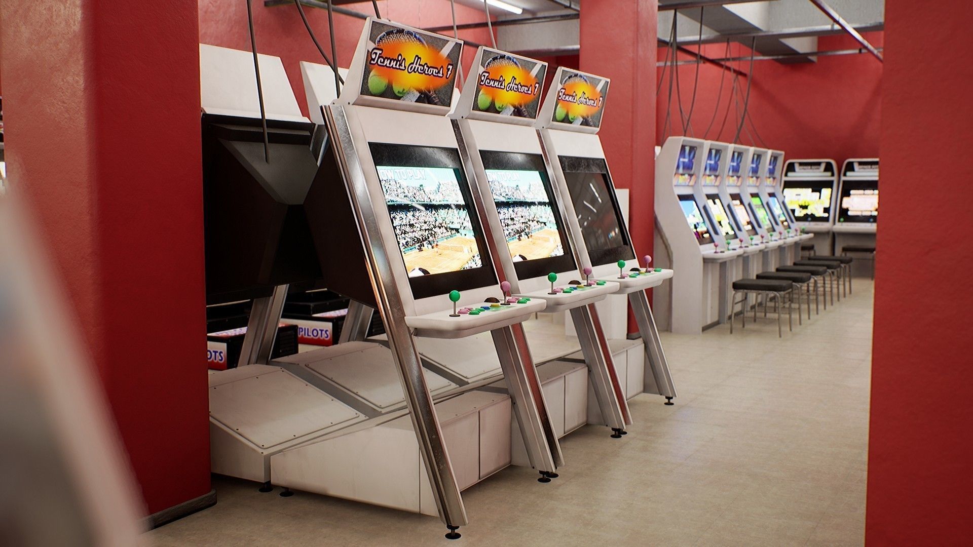 Japanese Arcade - Environment and Prop Pack Low-poly 3D model_8