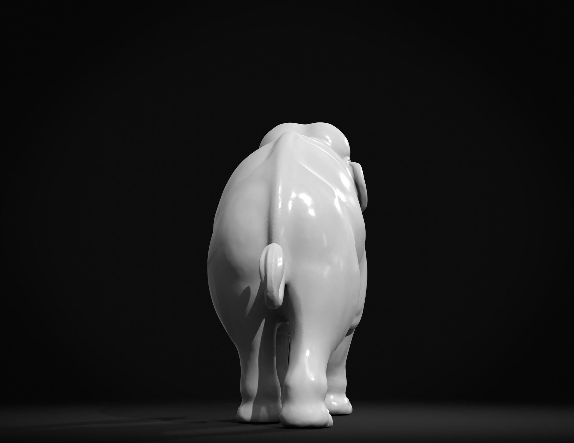 Asian Elephant II 3D print model_6
