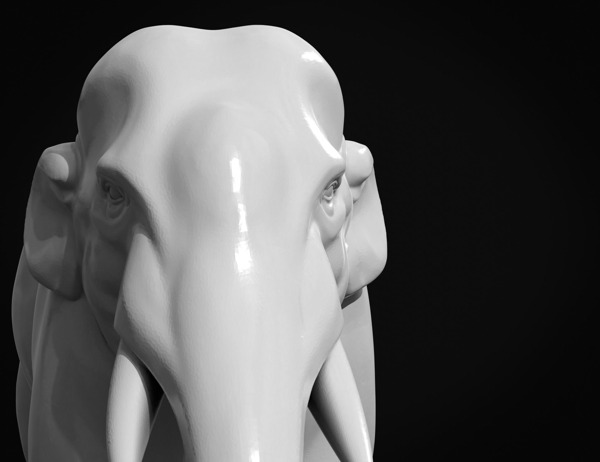 Asian Elephant II 3D print model_8