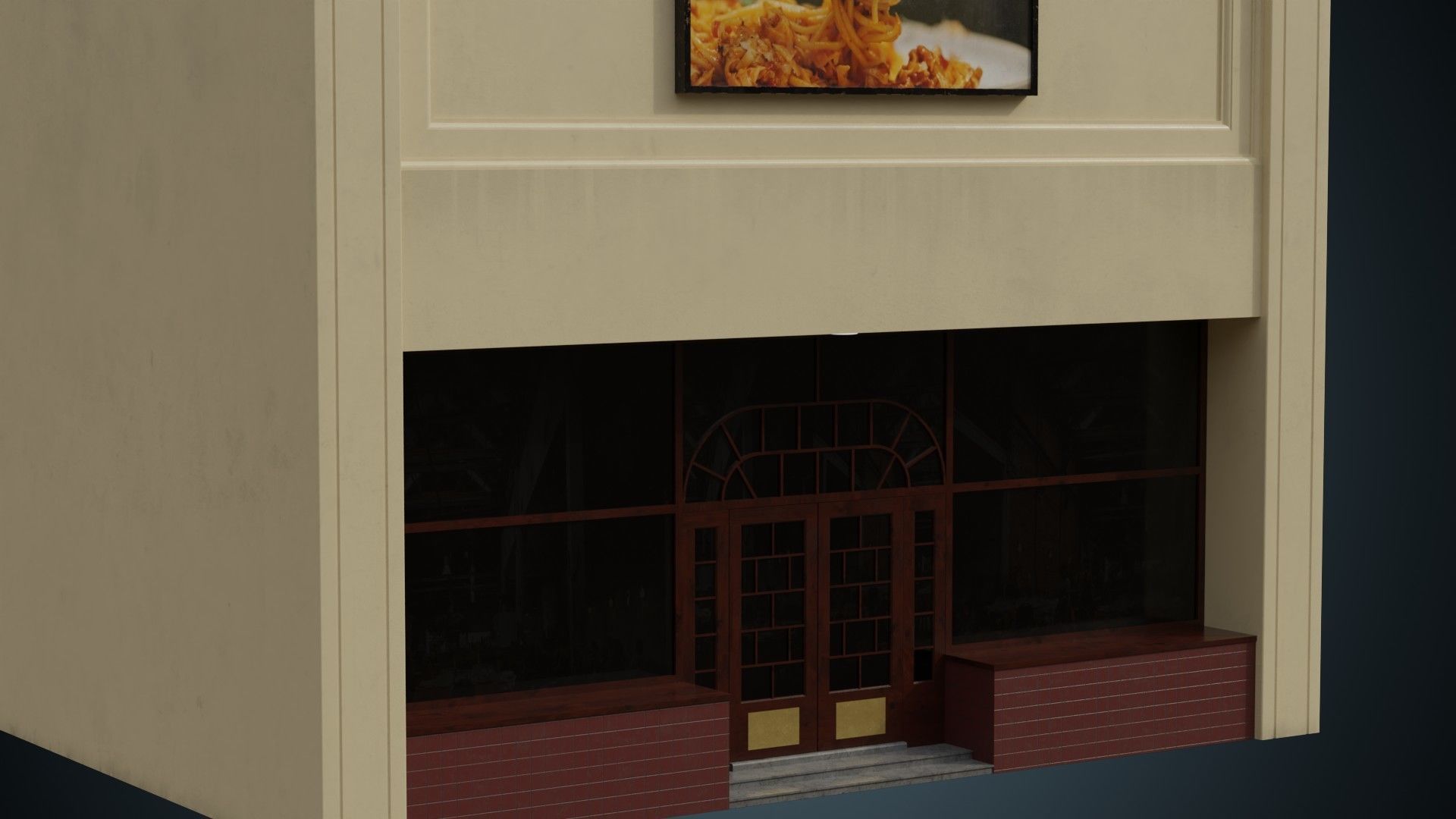 Building 12 Low-poly 3D model_6