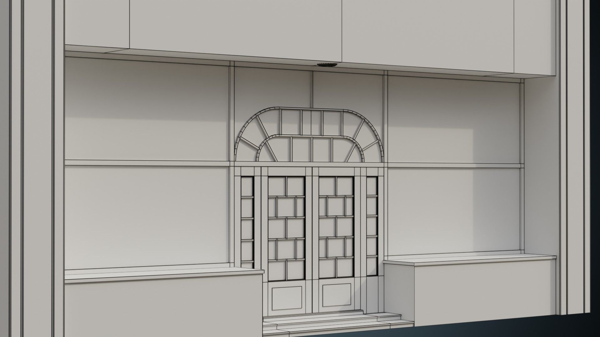Building 12 Low-poly 3D model_10