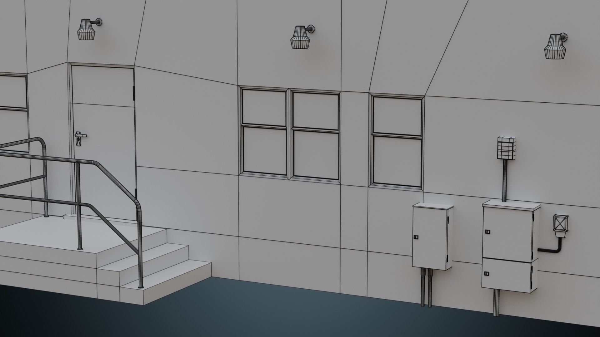 Building 12 Low-poly 3D model_12