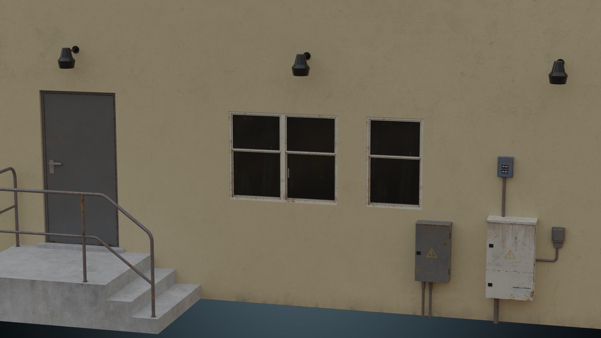 Building 12 Low-poly 3D model_8