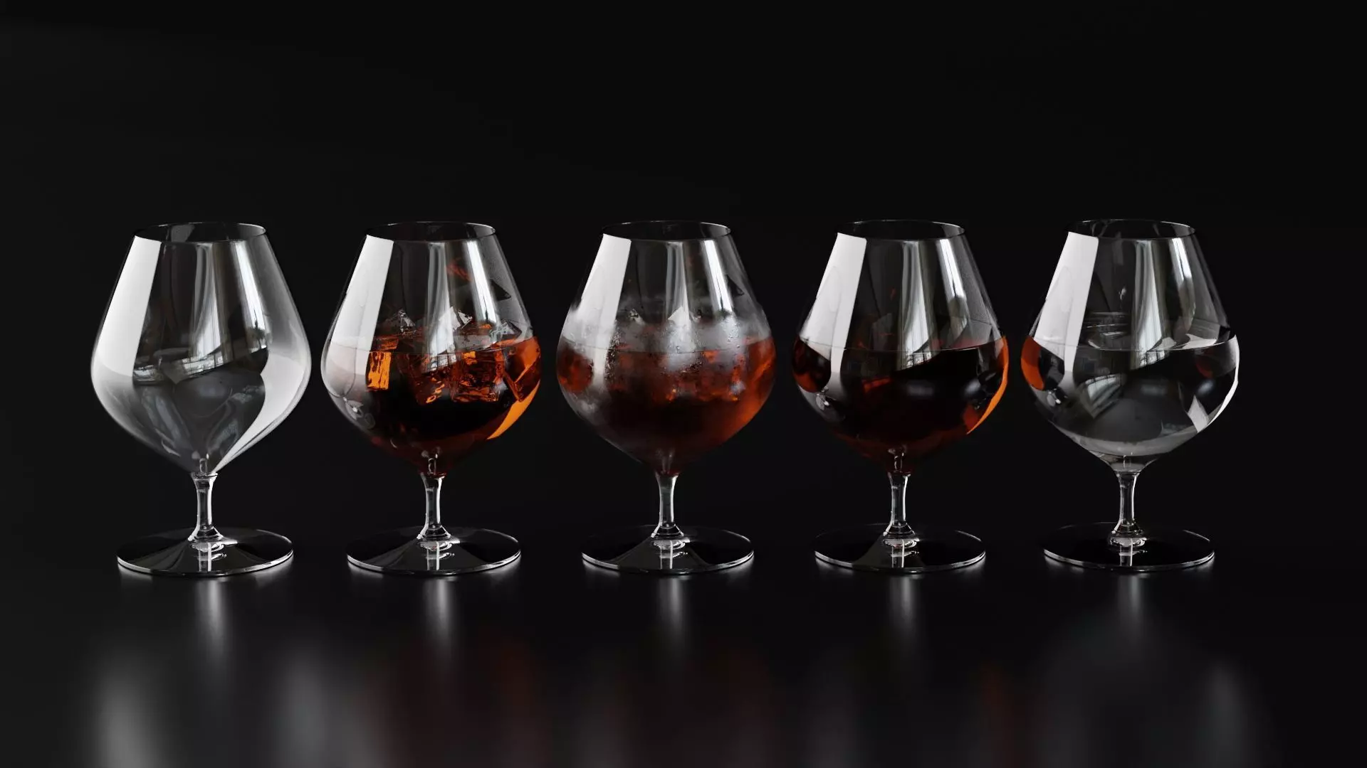 Brandy Snifter 3 3D model