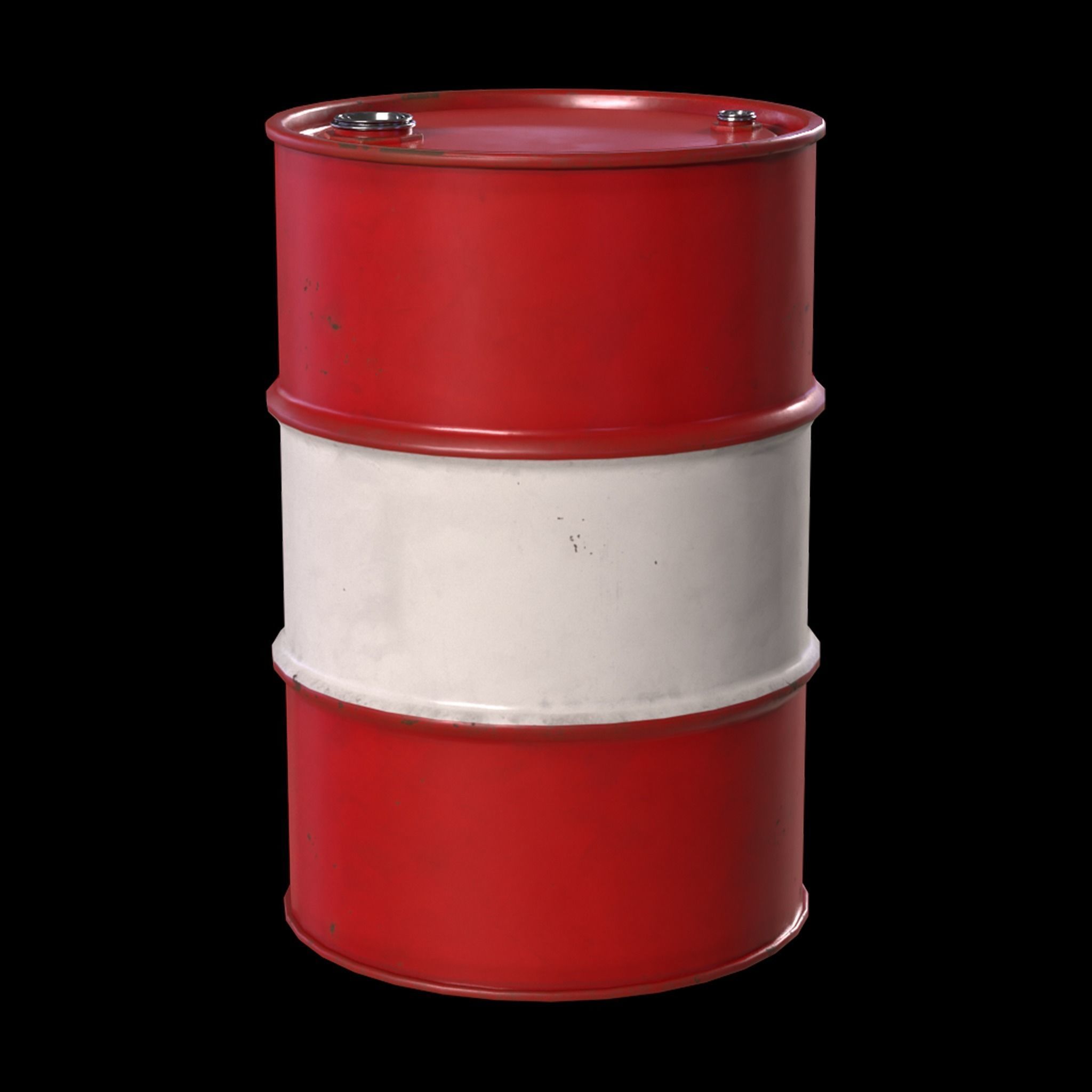 Barrels Low-poly 3D model_3