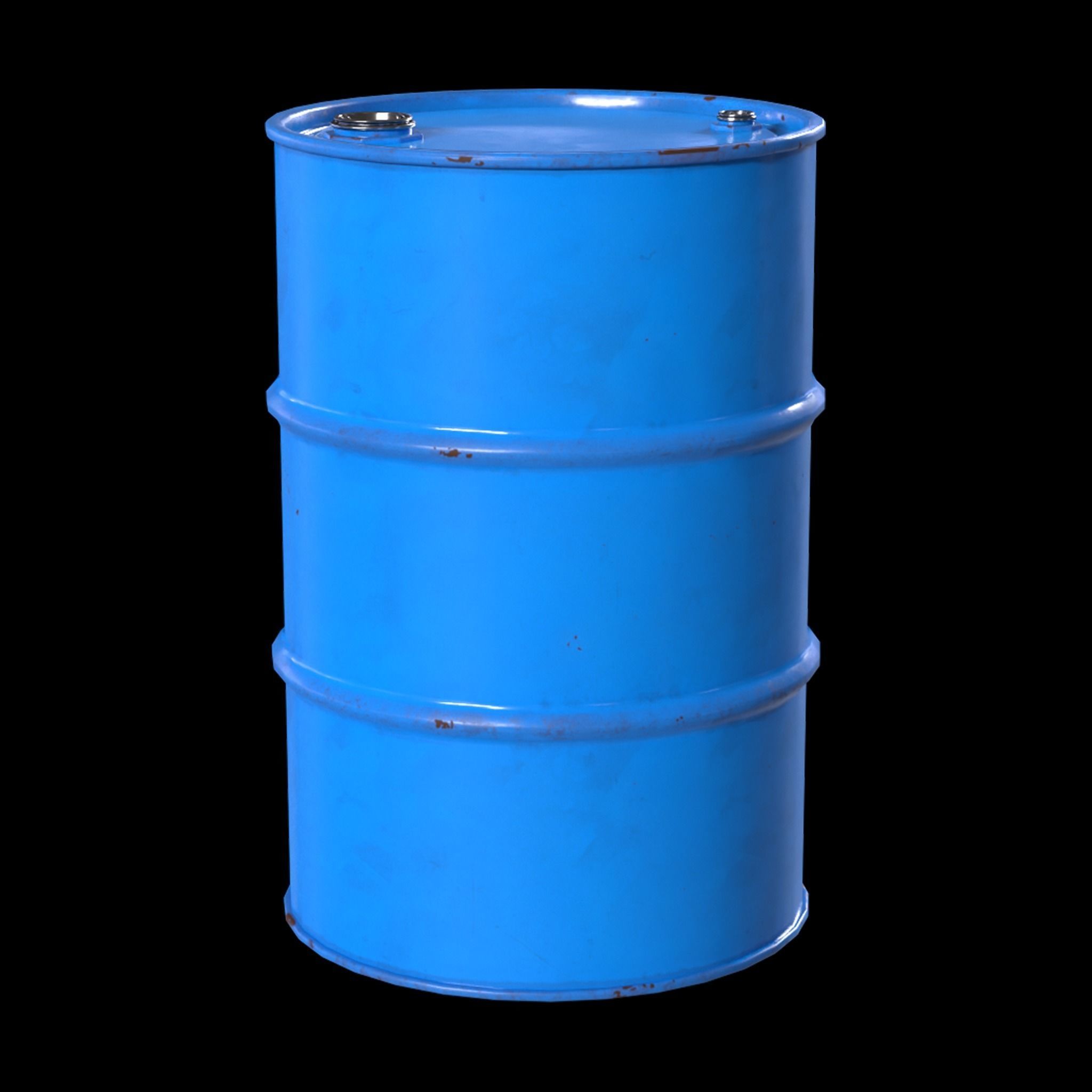 Barrels Low-poly 3D model_4