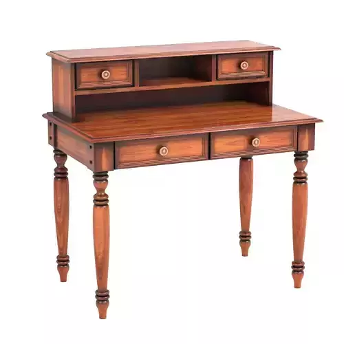 Table01 desk with two drawers and hutch