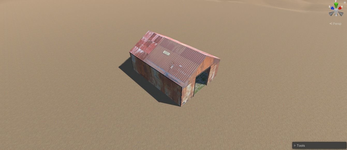 house tin  Low-poly 3D model_4