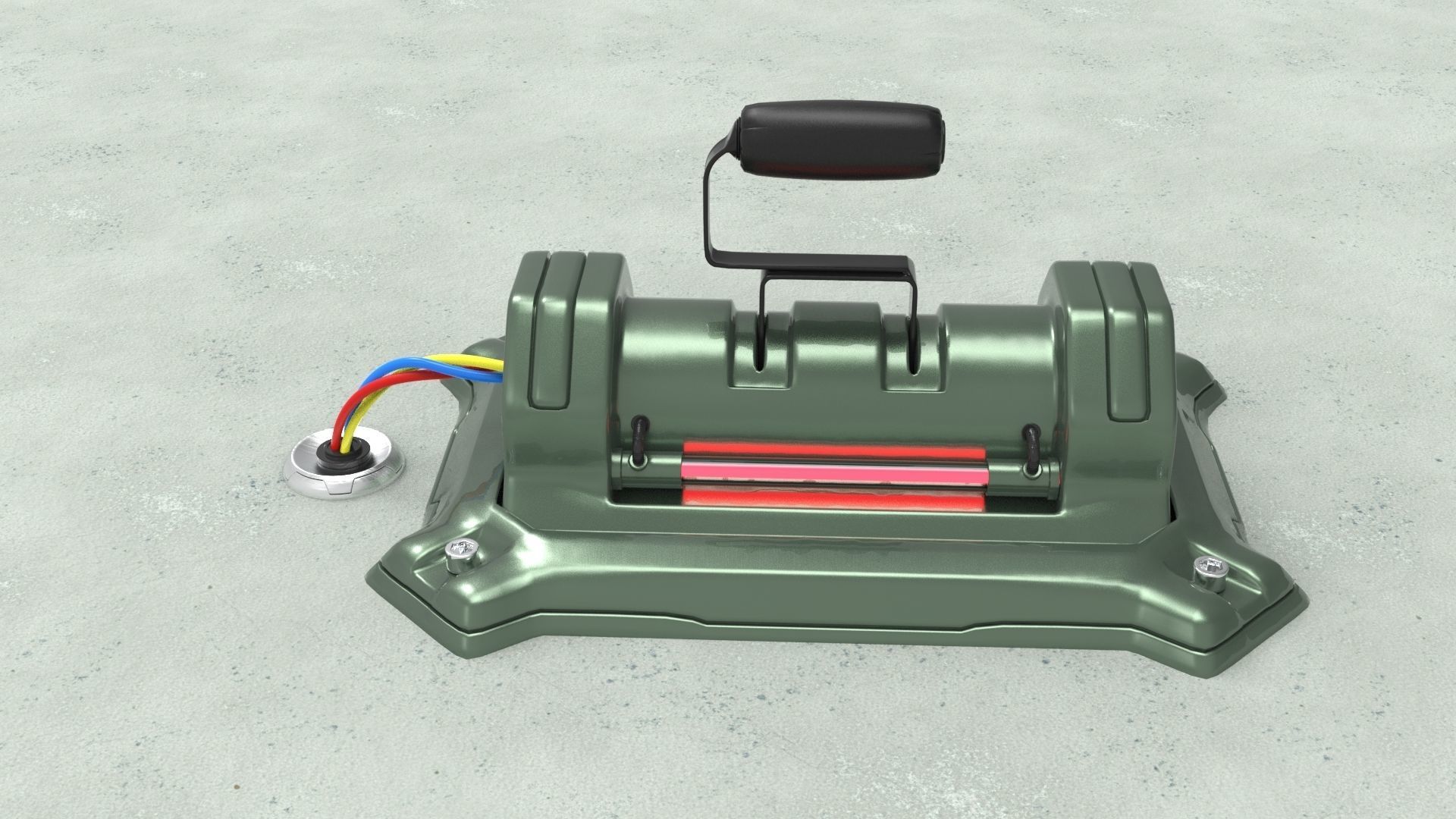 Sci-fi lever switch kitbash vol 01 3D model_11