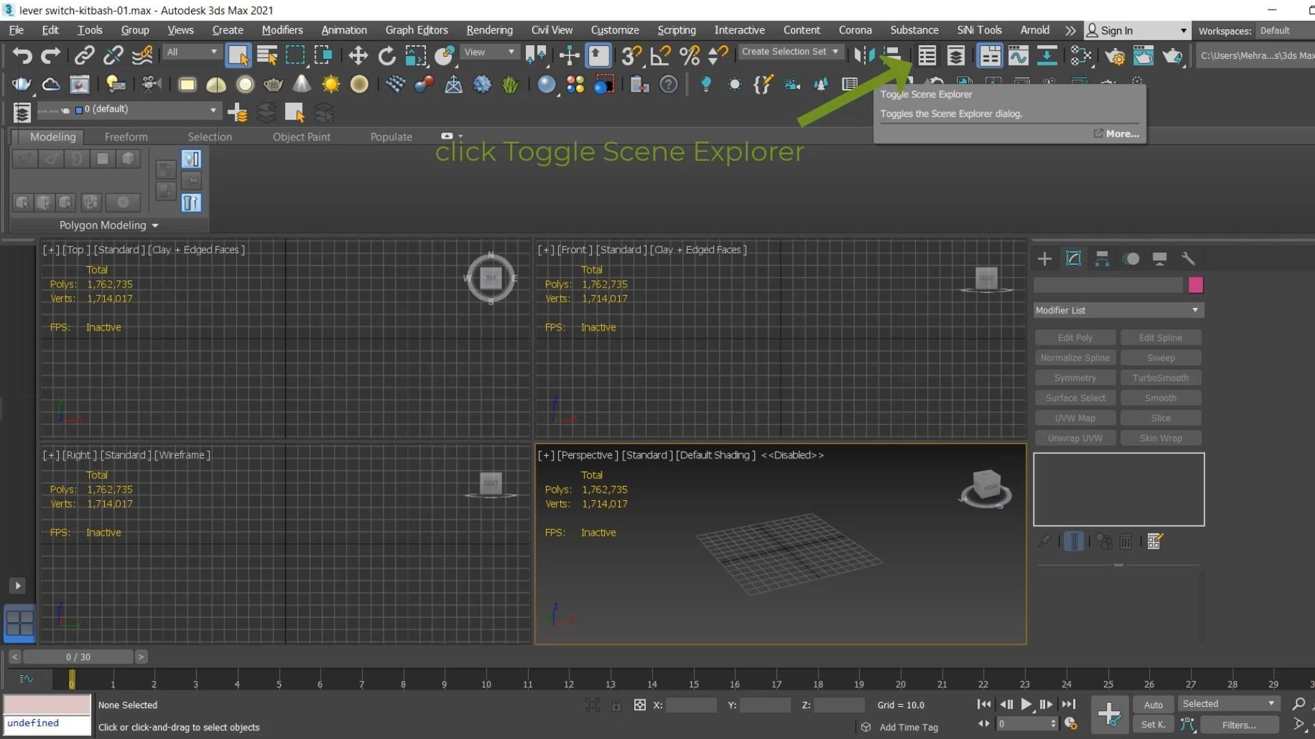 Sci-fi lever switch kitbash vol 01 3D model_6