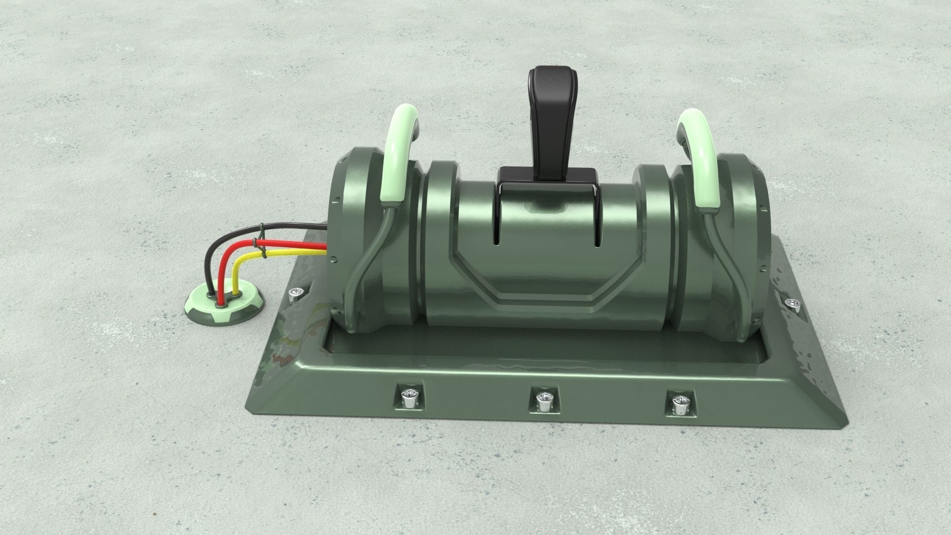 Sci-fi lever switch kitbash vol 01 3D model_21