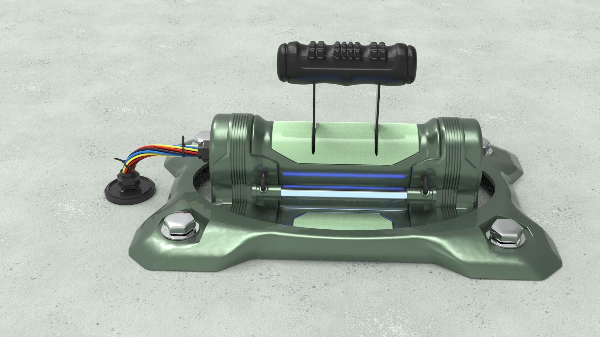 Sci-fi lever switch kitbash vol 01 3D model_14