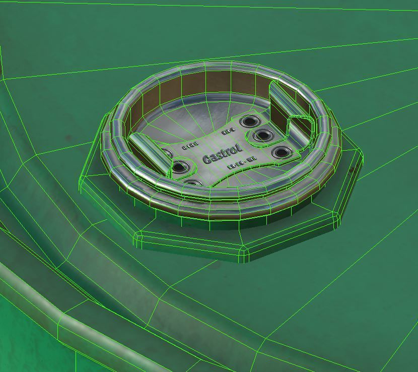 Oil Barrels Low-poly 3D model_10