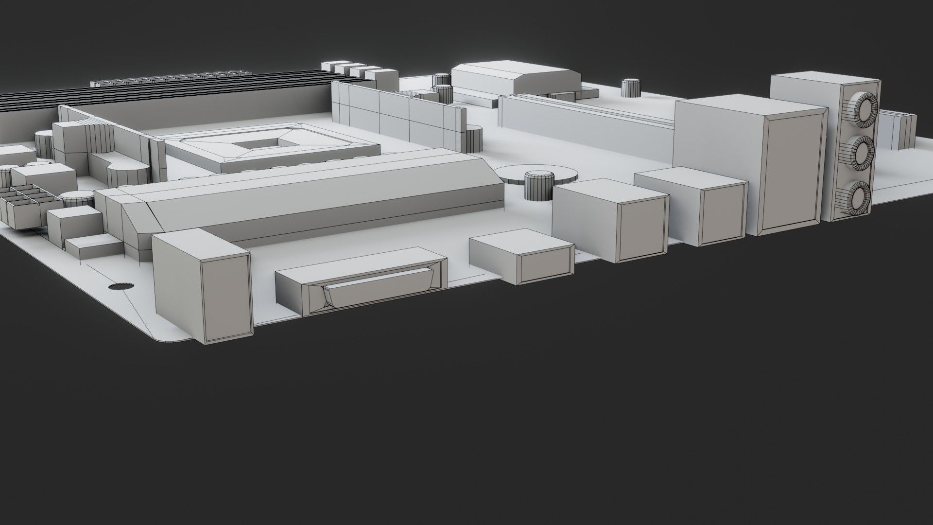 Mother Board - Low poly Low-poly 3D model_19