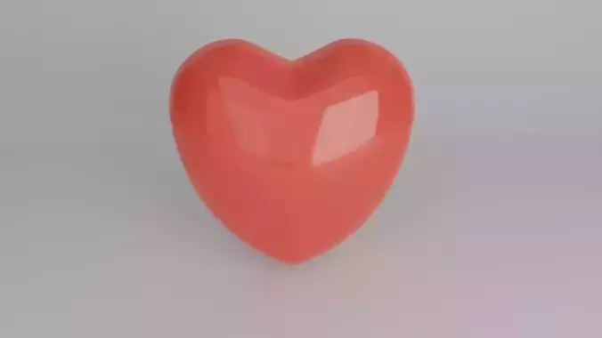 3D cartoon heart