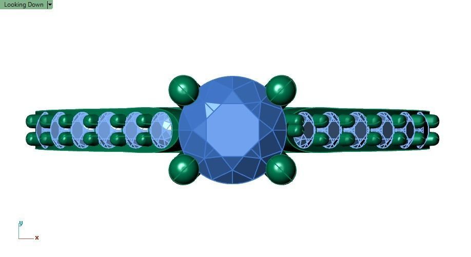 solitaire ring 02 3D print model_18