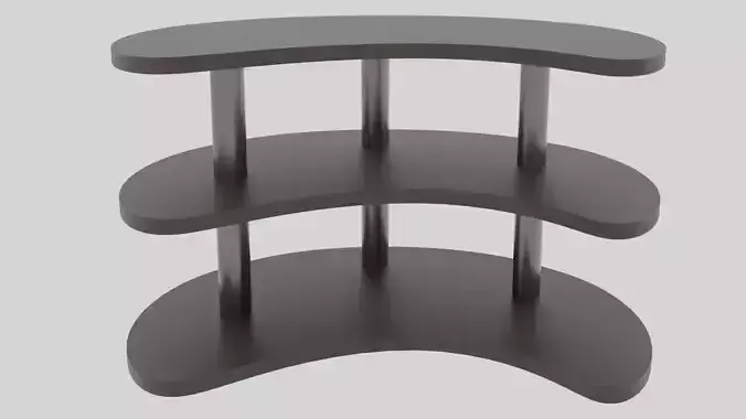 Table three tier shelf