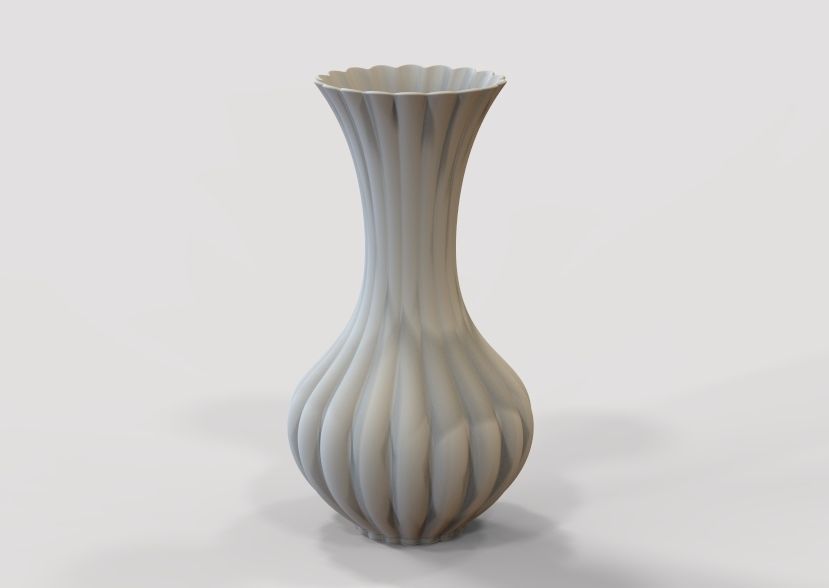 Flower Vase 3D print model_40