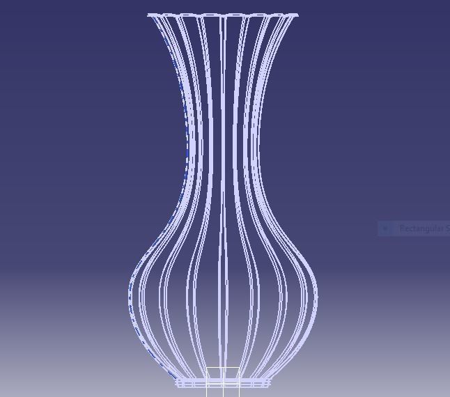 Flower Vase 3D print model_5