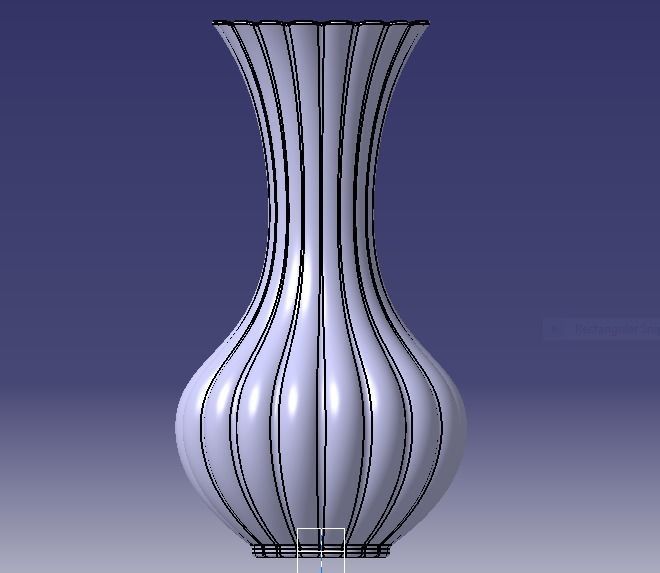 Flower Vase 3D print model_4