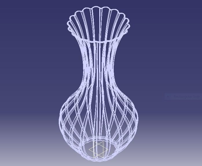Flower Vase 3D print model_7