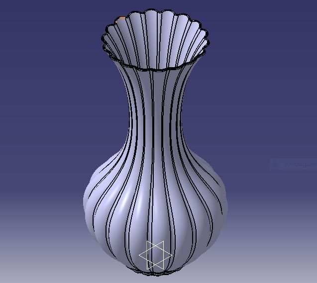 Flower Vase 3D print model_6