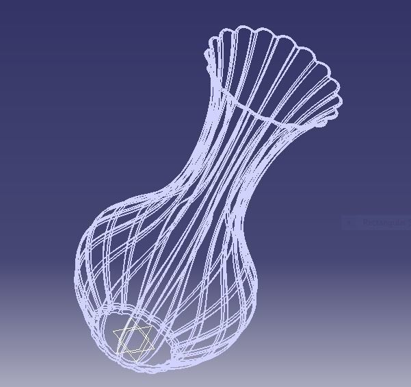 Flower Vase 3D print model_11