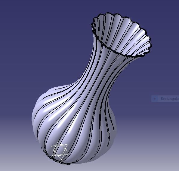 Flower Vase 3D print model_10
