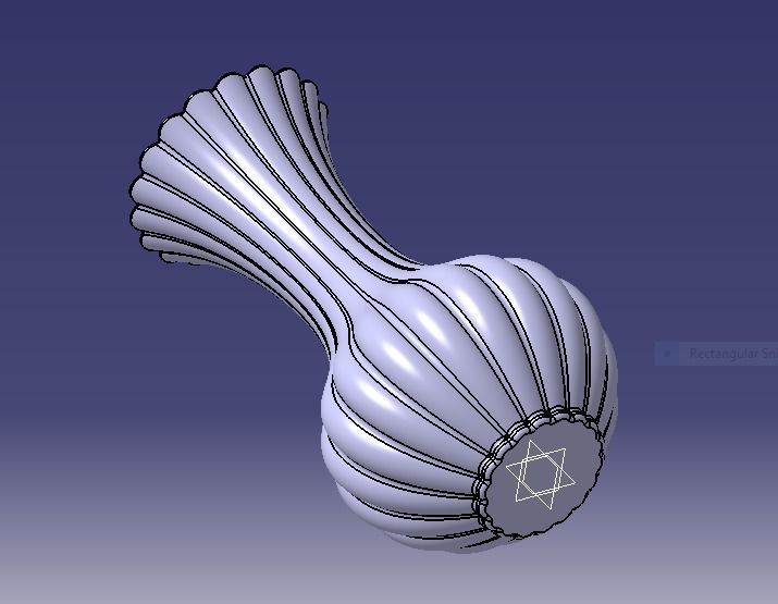 Flower Vase 3D print model_12