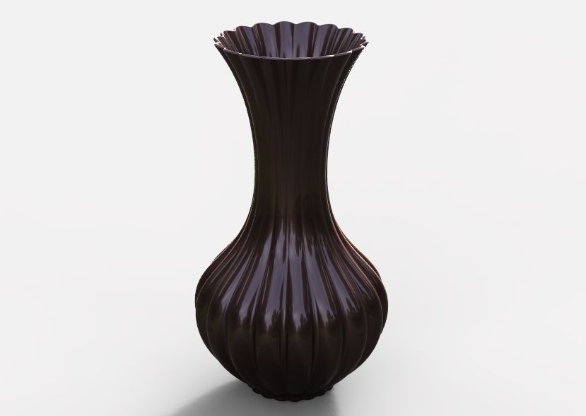 Flower Vase 3D print model_3