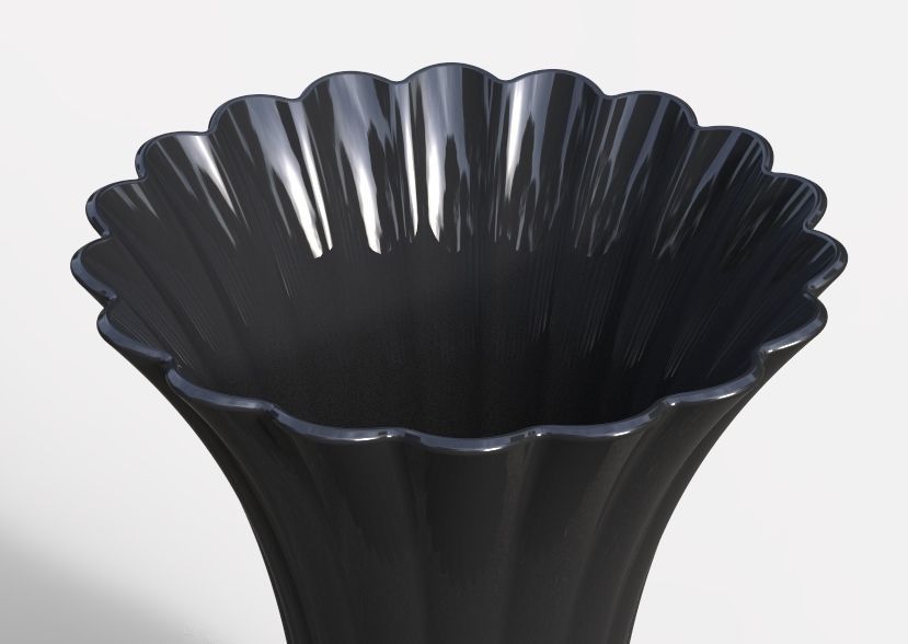 Flower Vase 3D print model_35