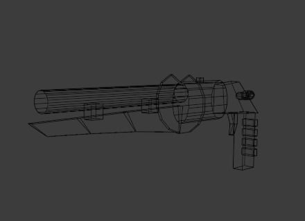 gun low poli  Free low-poly 3D model_1