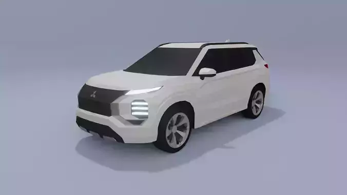 Mitsubishi Outlander low poly 3D model