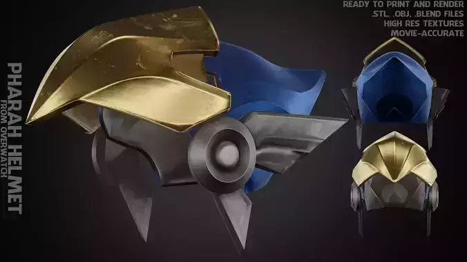 Pharah Helmet for Cosplay