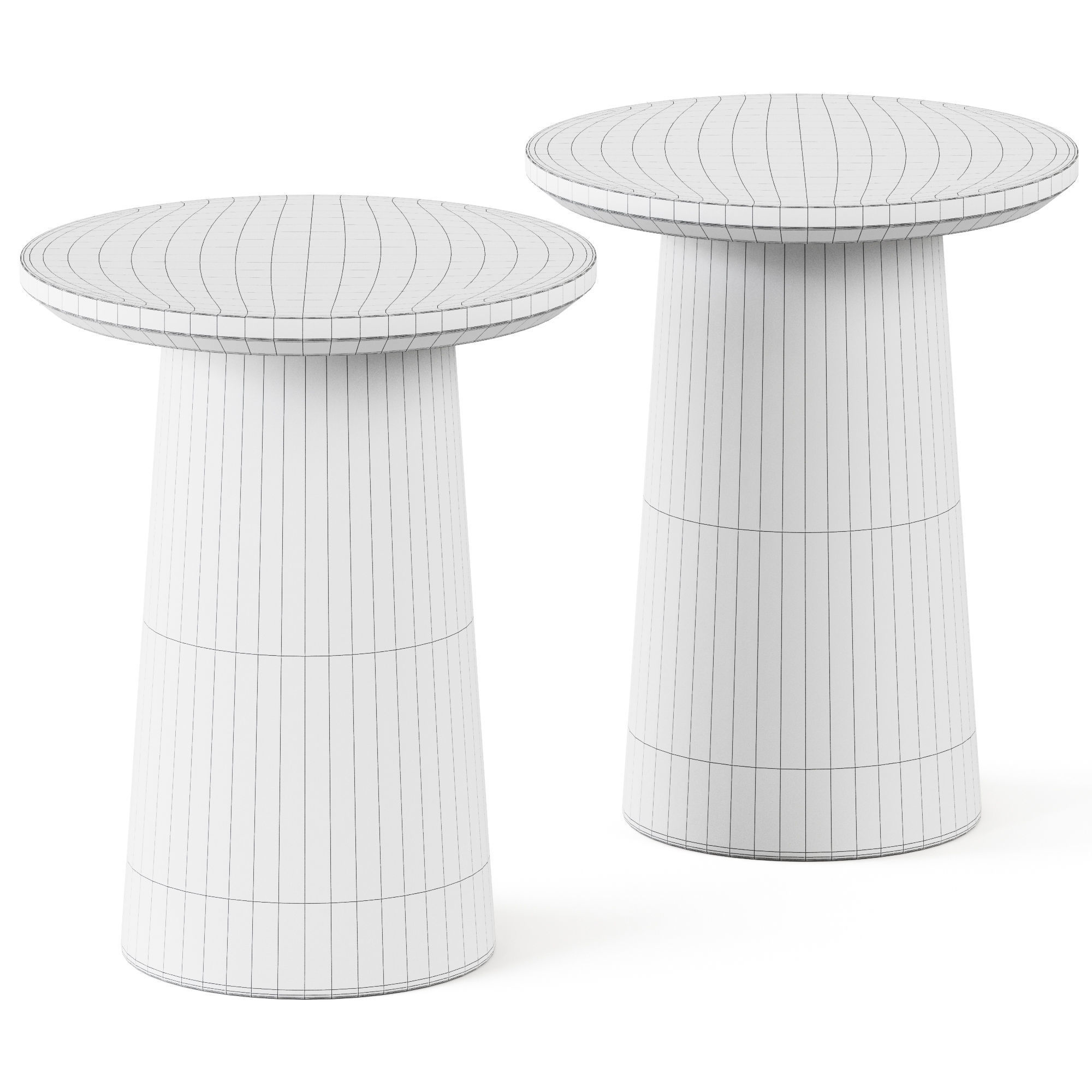 Round Wood Pedesta Table by Hearth and Hand with Magnolia 3D model_1