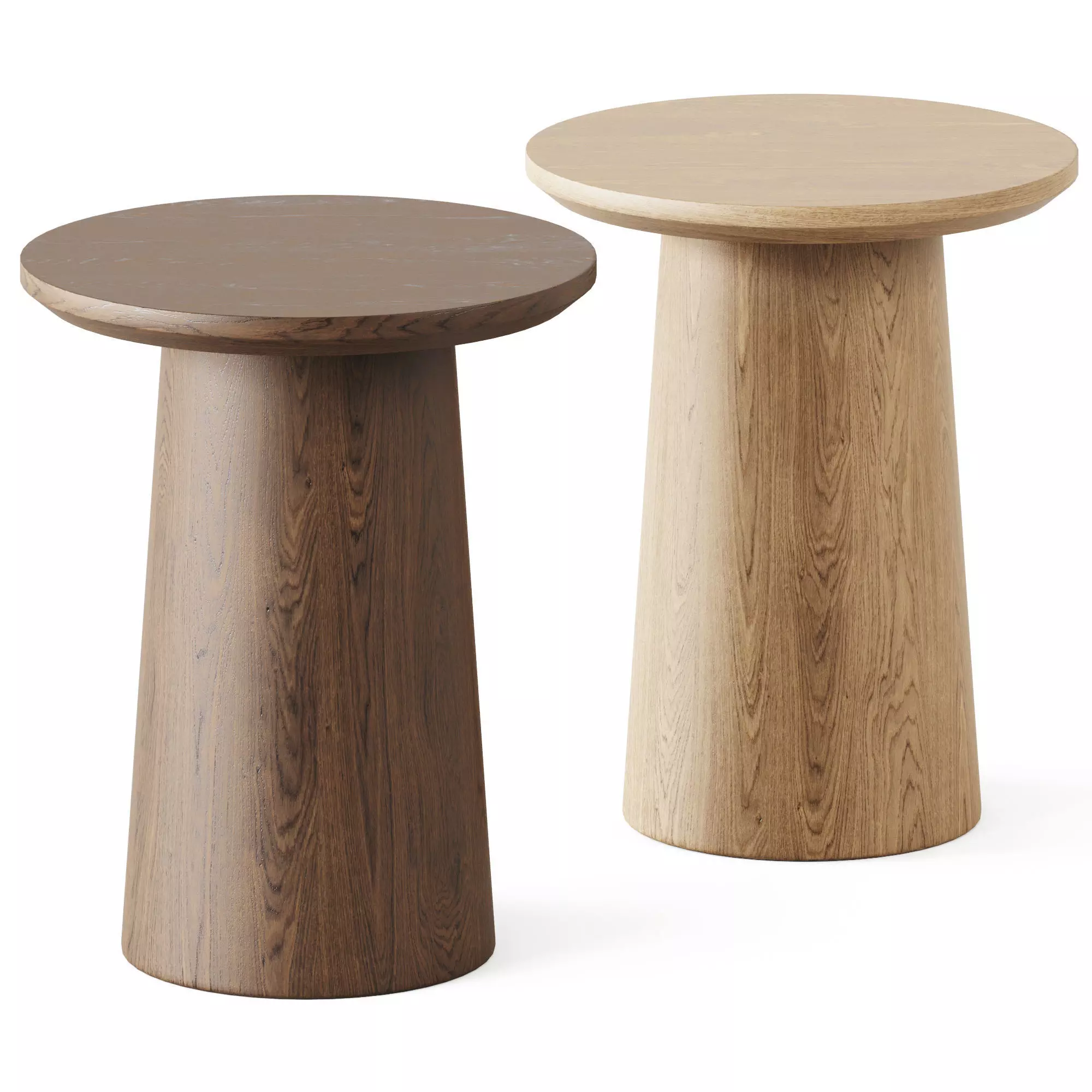 Round Wood Pedesta Table by Hearth and Hand with Magnolia 3D model_0